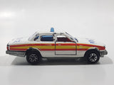 Majorette Jaguar XJ6 White No. 293 Police Cops 1/65 Scale Die Cast Toy Car Emergency Vehicle with Opening Doors