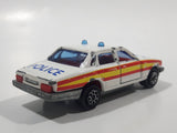 Majorette Jaguar XJ6 White No. 293 Police Cops 1/65 Scale Die Cast Toy Car Emergency Vehicle with Opening Doors