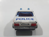 Majorette Jaguar XJ6 White No. 293 Police Cops 1/65 Scale Die Cast Toy Car Emergency Vehicle with Opening Doors