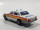 Majorette Jaguar XJ6 White No. 293 Police Cops 1/65 Scale Die Cast Toy Car Emergency Vehicle with Opening Doors