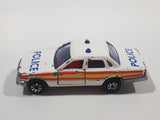 Majorette Jaguar XJ6 White No. 293 Police Cops 1/65 Scale Die Cast Toy Car Emergency Vehicle with Opening Doors