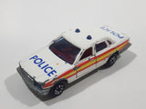 Majorette Jaguar XJ6 White No. 293 Police Cops 1/65 Scale Die Cast Toy Car Emergency Vehicle with Opening Doors