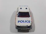 Majorette Jaguar XJ6 White No. 293 Police Cops 1/65 Scale Die Cast Toy Car Emergency Vehicle with Opening Doors