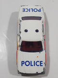 Majorette Jaguar XJ6 White No. 293 Police Cops 1/65 Scale Die Cast Toy Car Emergency Vehicle with Opening Doors