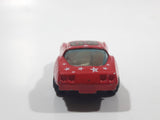 Yatming No. 1080 1980s Corvette Stingray Red #80 Dream Team Die Cast Toy Car Vehicle with Opening Doors