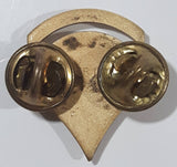 Vintage US Military US Great Seal Eagle Private First Class Single Chevron Gold Tone Metal Hat Lapel Pin Back Insignia Badge