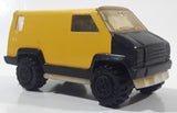 Vintage 1978 Tonka Scramblers Delivery Van Yellow and Black Pressed Steel and Plastic Toy Car Vehicle
