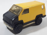 Vintage 1978 Tonka Scramblers Delivery Van Yellow and Black Pressed Steel and Plastic Toy Car Vehicle