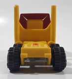 Vintage 1980s Tonka Semi Tractor Truck Yellow and Red Pressed Steel and Plastic Toy Car Vehicle