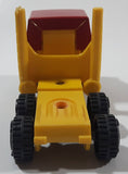 Vintage 1980s Tonka Semi Tractor Truck Yellow and Red Pressed Steel and Plastic Toy Car Vehicle