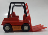 Vintage 1970s Tonka Minis Fork Lift Orange Plastic and Pressed Steel Toy Car Vehicle