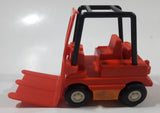 Vintage 1970s Tonka Minis Fork Lift Orange Plastic and Pressed Steel Toy Car Vehicle