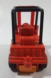 Vintage 1970s Tonka Minis Fork Lift Orange Plastic and Pressed Steel Toy Car Vehicle