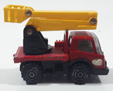 Vintage Tonka Picker Boom Bucket Utility Truck Red and Yellow Pressed Steel and Plastic Toy Car Vehicle - Japan
