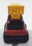 Vintage Tonka Picker Boom Bucket Utility Truck Red and Yellow Pressed Steel and Plastic Toy Car Vehicle - Japan