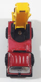 Vintage Tonka Picker Boom Bucket Utility Truck Red and Yellow Pressed Steel and Plastic Toy Car Vehicle - Japan