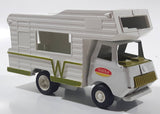 Vintage 1973 Tonka Winnebago White Camper Van RV Pressed Steel Toy Car Recreational Camping Vehicle Missing Windows
