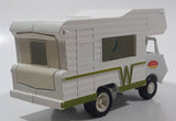 Vintage 1973 Tonka Winnebago White Camper Van RV Pressed Steel Toy Car Recreational Camping Vehicle Missing Windows