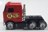 Vintage 1980 Buddy L Mack #1 Fire Truck Red Pressed Steel and Plastic Toy Car Vehicle Made in Japan