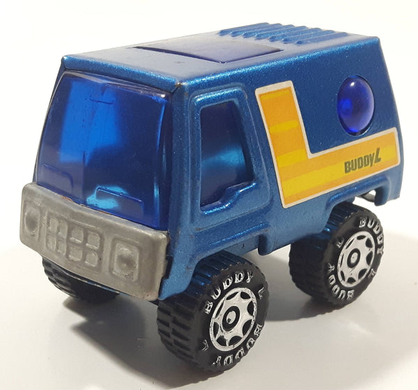 Vintage Buddy L Van Blue Pressed Steel and Plastic Toy Car Vehicle Made in Hong Kong