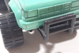 Vintage 1987 Remco 4x4 Pickup Truck Autolite Light Teal Green Pressed Steel and Plastic Toy Car Vehicle