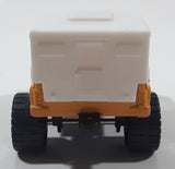 Vintage 1987 Remco 4x4 Pickup Truck RV Camper Hedman Hedders GoodYear Castrol Yellow and White Pressed Steel and Plastic Toy Car Vehicle