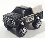 Vintage 1984 Buddy L Pickup Truck with Cap #3 Police S.W.A.T. Black and White Pressed Steel and Plastic Toy Car Vehicle