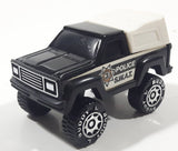 Vintage 1984 Buddy L Pickup Truck with Cap #3 Police S.W.A.T. Black and White Pressed Steel and Plastic Toy Car Vehicle