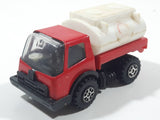 Rare Vintage KY Kai Yip Steel Roder Shell Tank Tanker Fuel Truck Red and White Pressed Steel and Plastic Toy Car Vehicle