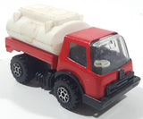 Rare Vintage KY Kai Yip Steel Roder Shell Tank Tanker Fuel Truck Red and White Pressed Steel and Plastic Toy Car Vehicle