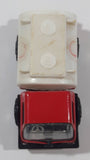 Rare Vintage KY Kai Yip Steel Roder Shell Tank Tanker Fuel Truck Red and White Pressed Steel and Plastic Toy Car Vehicle
