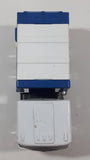 Vintage 1980 Buddy L Mack Sanitation Dump Truck White and Blue Pressed Steel and Plastic Toy Car Vehicle Made in Macau