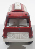 Vintage 1970 Tootsie Toy Chemical Extinguisher Tank Tanker Truck Red and White Pressed Steel and Plastic Toy Car Vehicle