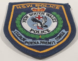 Authentic Australia N.S.W. New South Wales Police Culpam Poena Premit Comes Fabric Emblem Shoulder Patch Badge