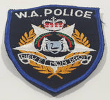 Authentic Australia W.A. Western Australia Police Dieu Et Mon Droit Fabric Emblem Shoulder Patch Badge