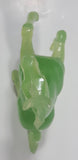 Vintage Green Jade Look Hard Plastic Rearing Horse Figure 5 1/2" Tall