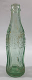 Rare Vintage 1937 to 1952 Coca Cola Sacramento California 7 3/4" Tall 6 Fl Oz. Green Tinted Thick Heavy Embossed Glass Bottle D-105529