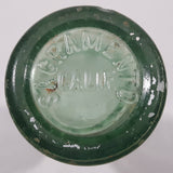 Rare Vintage 1937 to 1952 Coca Cola Sacramento California 7 3/4" Tall 6 Fl Oz. Green Tinted Thick Heavy Embossed Glass Bottle D-105529