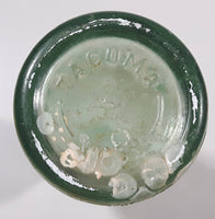 Rare Vintage 1937 to 1952 Coca Cola Tacoma Washington 7 3/4" Tall 6 Fl Oz. Green Tinted Thick Heavy Embossed Glass Bottle