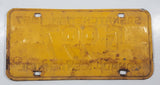 Vintage 1967 Saskatchewan Canada Centennial Maroon Letters Yellow Metal Government License Plate Tag G 997
