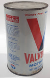 Vintage Valvoline Motor Oil One Imperial Quart 1.14 Litre Metal Can FULL Still Sealed Never Opened