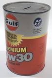 Vintage Gulf Premium 10w30 Motor Oil 1 Litre Can
