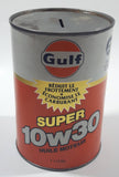 Vintage Gulf Premium 10w30 Motor Oil 1 Litre Can