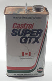 Vintage Castrol Super GTX 20W-50 Motor Oil One Imperial Gallon 4.55 Litres Metal Can