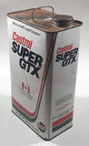 Vintage Castrol Super GTX 20W-50 Motor Oil One Imperial Gallon 4.55 Litres Metal Can