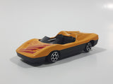 Unknown Brand "Racing" Yellow Die Cast Toy Car Vehicle