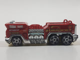 2011 Hot Wheels HW City Works 5 Alarm Fire Engine Ladder Truck Red Die Cast Toy Car Emergency Rescue Vehicle