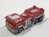 2011 Hot Wheels HW City Works 5 Alarm Fire Engine Ladder Truck Red Die Cast Toy Car Emergency Rescue Vehicle