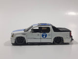 Maisto 2007 Cadillac Escalade EXT #7 White Die Cast Toy Car Vehicle Missing Rear Tires