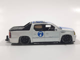 Maisto 2007 Cadillac Escalade EXT #7 White Die Cast Toy Car Vehicle Missing Rear Tires